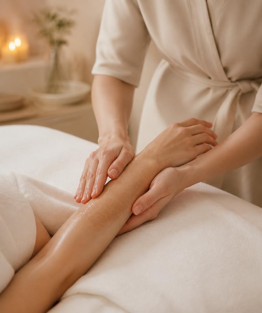 Applicazione della skincare pre-laser sulla pelle